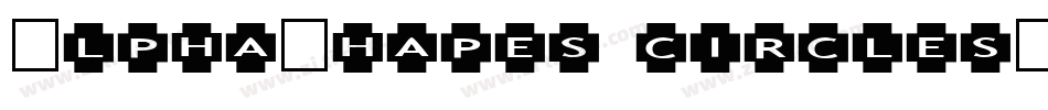 AlphaShapes circles字体转换